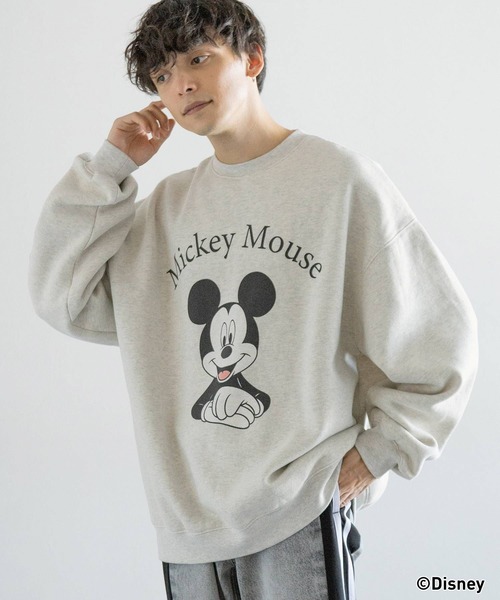 Disney（ディズニー）の「【SIGNAL SPORTS】DISNEY/ディズニーコラボ裏起毛ルーズスウェット（スウェット・メンズ・ライトブルー/ブラック/その他4・MEDIUM/LARGE）」の3枚目の写真