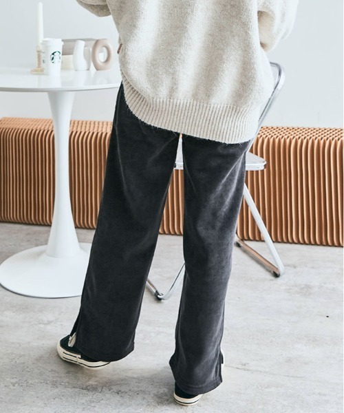kirakiraShop(キラキラショップ)の「裏起毛 コーデュロイ イージー パンツ(その他パンツ・レディース・ブラック/オフホワイト/チャコール/モカ・M/L)」の11枚目の写真