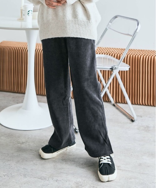 kirakiraShop(キラキラショップ)の「裏起毛 コーデュロイ イージー パンツ(その他パンツ・レディース・ブラック/オフホワイト/チャコール/モカ・M/L)」の12枚目の写真