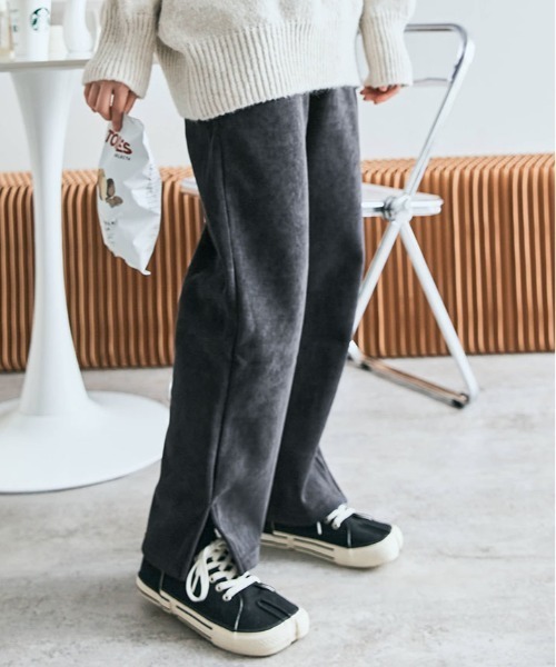 kirakiraShop(キラキラショップ)の「裏起毛 コーデュロイ イージー パンツ(その他パンツ・レディース・ブラック/オフホワイト/チャコール/モカ・M/L)」の14枚目の写真