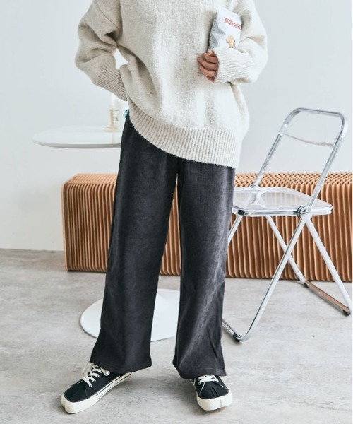 kirakiraShop(キラキラショップ)の「裏起毛 コーデュロイ イージー パンツ(その他パンツ・レディース・ブラック/オフホワイト/チャコール/モカ・M/L)」の17枚目の写真