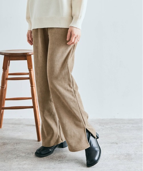kirakiraShop(キラキラショップ)の「裏起毛 コーデュロイ イージー パンツ(その他パンツ・レディース・ブラック/オフホワイト/チャコール/モカ・M/L)」の20枚目の写真