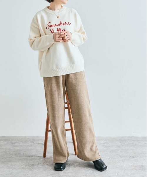 kirakiraShop(キラキラショップ)の「裏起毛 コーデュロイ イージー パンツ(その他パンツ・レディース・ブラック/オフホワイト/チャコール/モカ・M/L)」の21枚目の写真