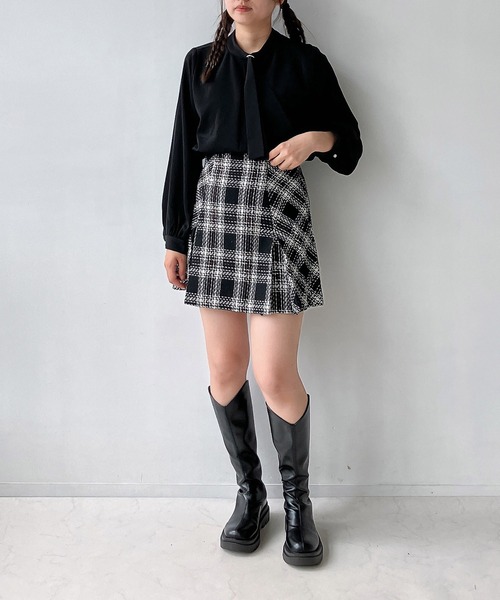 AS KNOW AS plus（アズノゥアズプラス）の「◎スラリプリーツミニ