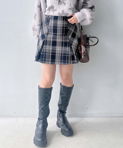 AS KNOW AS plus（アズノゥアズプラス）の「◎スラリプリーツミニ