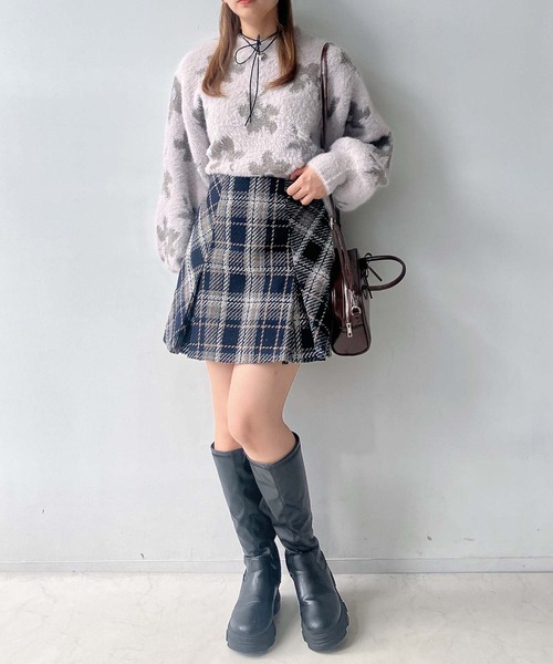 AS KNOW AS plus（アズノゥアズプラス）の「◎スラリプリーツミニスカート（スカート・レディース・ホワイト系/ホワイト系1/ブラック系/ブラウン系/ネイビー系/ブラウン系1・FREE）」の20枚目の写真