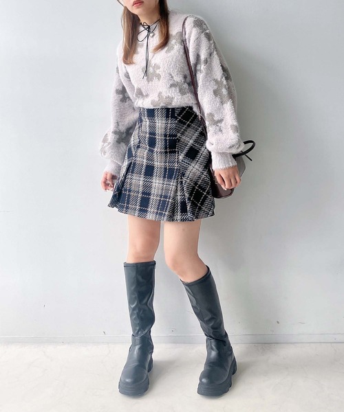 AS KNOW AS plus（アズノゥアズプラス）の「◎スラリプリーツミニスカート（スカート・レディース・ホワイト系/ホワイト系1/ブラック系/ブラウン系/ネイビー系/ブラウン系1・FREE）」の21枚目の写真