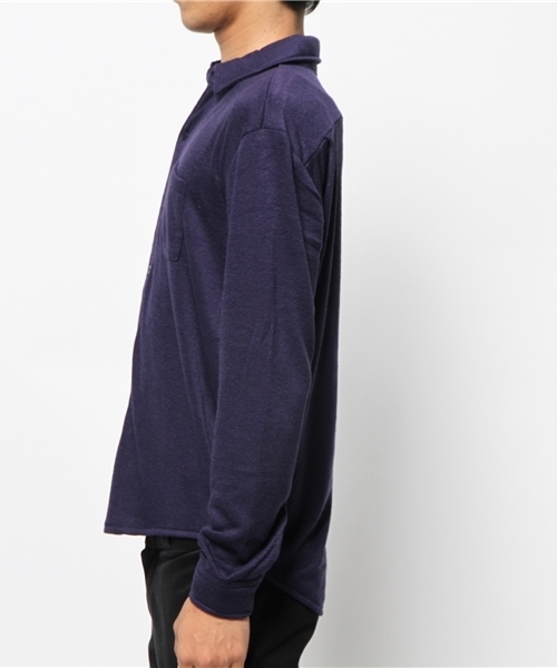 SENSE OF PLACE by URBAN RESEARCH（センスオブプレイスバイアーバンリサーチ）の「-B-ブークレシャツ（シャツ/ブラウス・メンズ・ホワイト/ネイビー・M/L）」の4枚目の写真