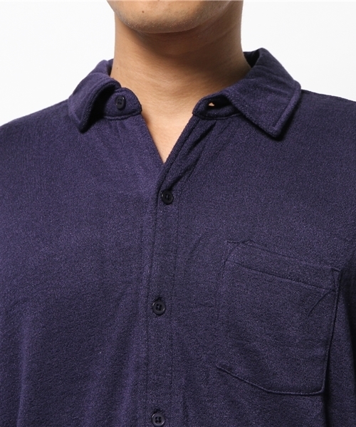 SENSE OF PLACE by URBAN RESEARCH（センスオブプレイスバイアーバンリサーチ）の「-B-ブークレシャツ（シャツ/ブラウス・メンズ・ホワイト/ネイビー・M/L）」の7枚目の写真