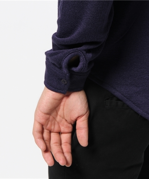 SENSE OF PLACE by URBAN RESEARCH（センスオブプレイスバイアーバンリサーチ）の「-B-ブークレシャツ（シャツ/ブラウス・メンズ・ホワイト/ネイビー・M/L）」の8枚目の写真