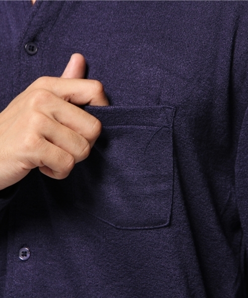 SENSE OF PLACE by URBAN RESEARCH（センスオブプレイスバイアーバンリサーチ）の「-B-ブークレシャツ（シャツ/ブラウス・メンズ・ホワイト/ネイビー・M/L）」の10枚目の写真