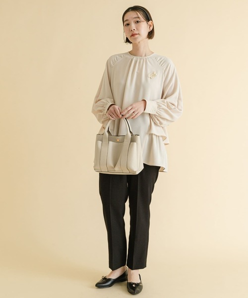 F by ROSSO(エフバイロッソ)の「F by ROSSO サイドティアードブラウス(シャツ/ブラウス・レディース・ネイビー/ライトベージュ・FREE)」の21枚目の写真