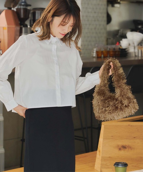 titivate（ティティベイト）の「ﾌﾘﾝｼﾞｼｬｷﾞｰﾊﾞｯｸﾞ（ハンドバッグ・レディース・ブラウン/ベージュ/ブラック・FREE）」の11枚目の写真