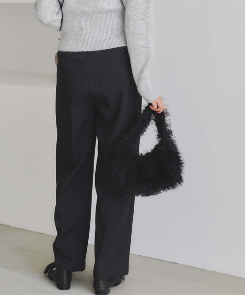 titivate（ティティベイト）の「ﾌﾘﾝｼﾞｼｬｷﾞｰﾊﾞｯｸﾞ（ハンドバッグ・レディース・ブラウン/ベージュ/ブラック・FREE）」の6枚目の写真