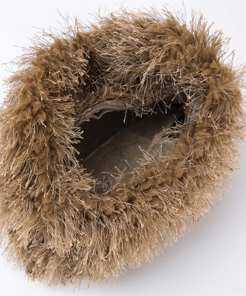 titivate（ティティベイト）の「ﾌﾘﾝｼﾞｼｬｷﾞｰﾊﾞｯｸﾞ（ハンドバッグ・レディース・ブラウン/ベージュ/ブラック・FREE）」の18枚目の写真