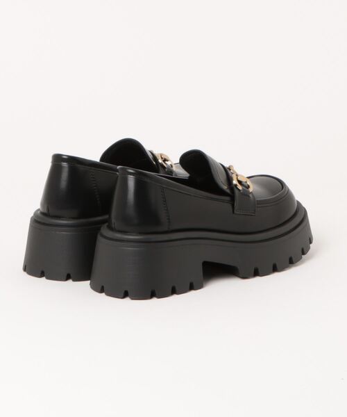 Shoes in Closet(シューズインクローゼット)の「厚底 タンクソール ビット ローファー 2452(ローファー・レディース・ブラック/アイボリー・LL/L/M/S)」の11枚目の写真