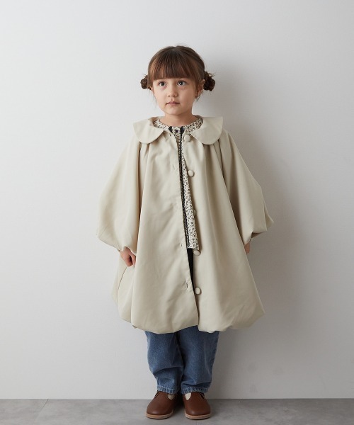 ラウンドカラーバルーンワンピースコート