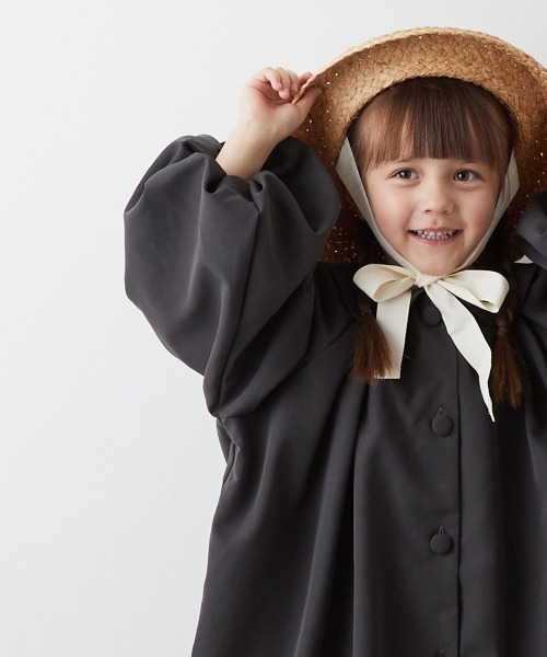 riziere（リジェール）の「ラウンドカラーバルーンワンピースコート（その他アウター・キッズ・ブラック/ライトベージュ・90/100/110/120/130/140/150）」の10枚目の写真