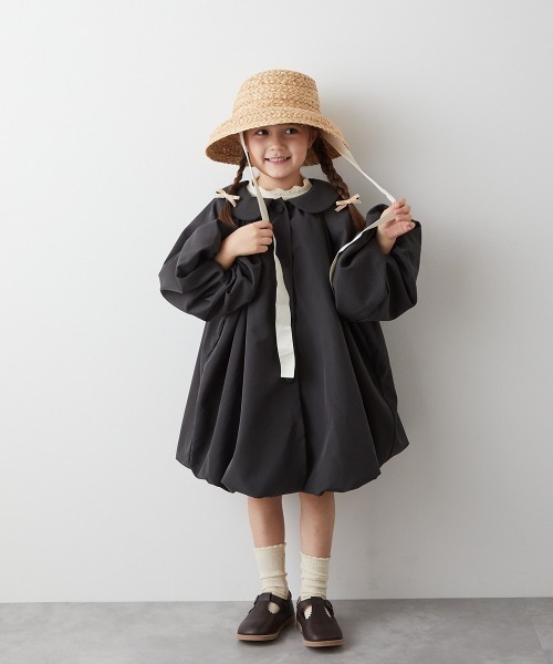 riziere（リジェール）の「ラウンドカラーバルーンワンピースコート（その他アウター・キッズ・ブラック/ライトベージュ・90/100/110/120/130/140/150）」の22枚目の写真