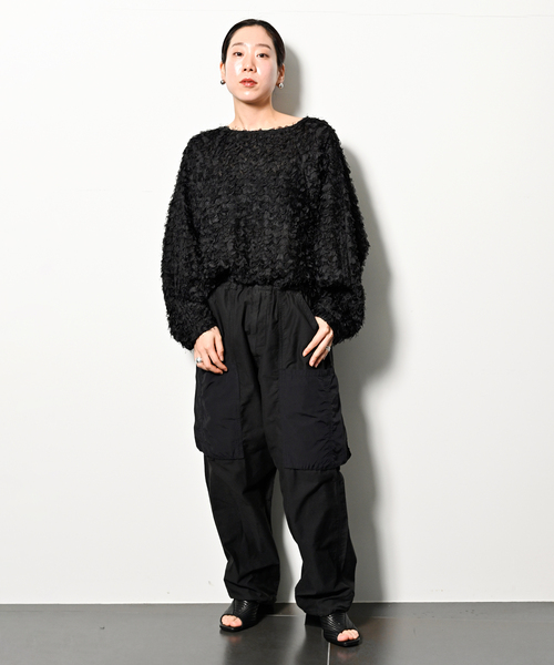 CITYSHOP(シティーショップ)の「RUFFLE PULLOVER:ブラウス(シャツ/ブラウス・レディース・ブラック・FREE)」の6枚目の写真