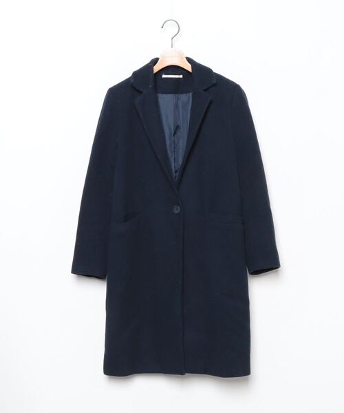 URBAN RESEARCH アーバンリサーチ チェスターコート ウール 青 