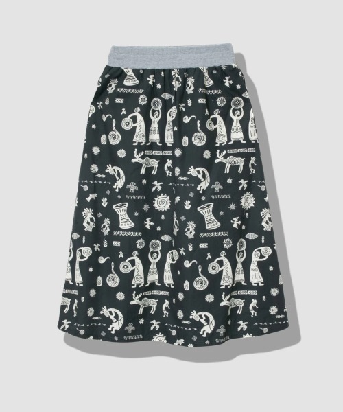 【セール】オリジナル総柄Pt ウエストリブフレアスカート W（スカート）｜go slow caravan（ゴースローキャラバン） pattayablatt.com