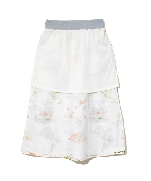 【セール】オリジナル総柄Pt ウエストリブフレアスカート W（スカート）｜go slow caravan（ゴースローキャラバン） pattayablatt.com