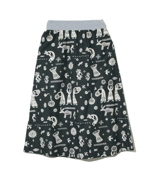【セール】オリジナル総柄Pt ウエストリブフレアスカート W（スカート）｜go slow caravan（ゴースローキャラバン） pattayablatt.com