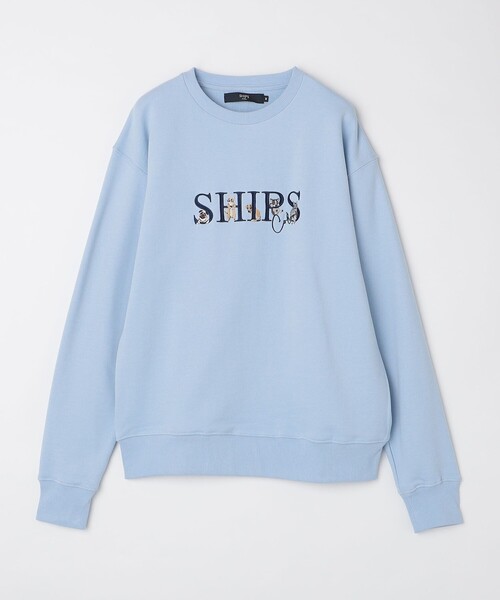 SHIPS Colors(シップス カラーズ)の「SHIPS Colors:エンブロイダリー スウェット(スウェット・メンズ・ライトブルー/ライトホワイト/ピンク/ライトグリーン・MEDIUM/LARGE/X-LARGE)」の3枚目の写真