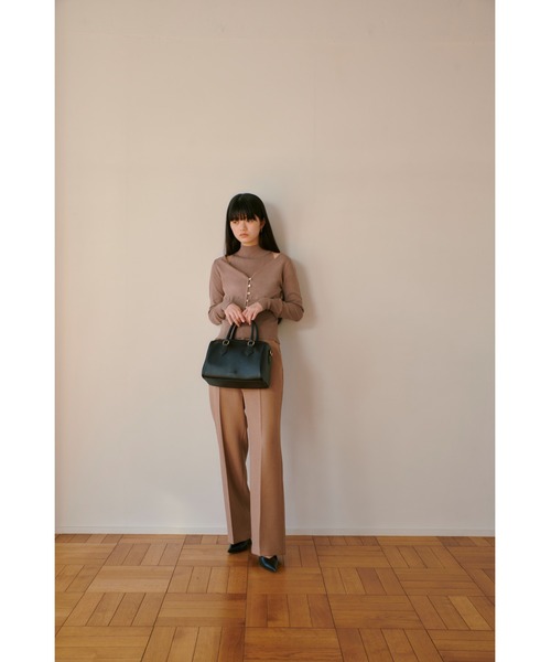 RANDEBOO（ランデブー）の「Tweed center press pants（スラックス・レディース・グレー/ブラウン・0/1）」の17枚目の写真