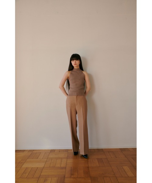 RANDEBOO（ランデブー）の「Tweed center press pants（スラックス・レディース・グレー/ブラウン・0/1）」の19枚目の写真