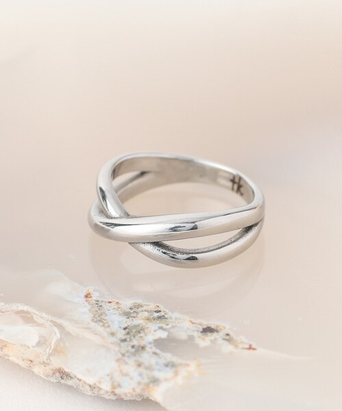 tk.TAKEO KIKUCHI(ティーケータケオキクチ)の「◆ステンレスリング(リング・メンズ・シルバー/シルバー系/シルバー系1・17/13)」の1枚目の写真