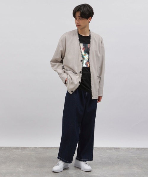 LAKOLE（ラコレ）の「ペイントグラフィック長袖T / 107479（Tシャツ/カットソー・メンズ・ホワイト/ブラック/サンドグレー/ピンク・MEDIUM/LARGE）」の7枚目の写真