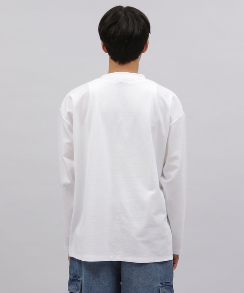 LAKOLE（ラコレ）の「ペイントグラフィック長袖T / 107479（Tシャツ/カットソー・メンズ・ホワイト/ブラック/サンドグレー/ピンク・MEDIUM/LARGE）」の12枚目の写真