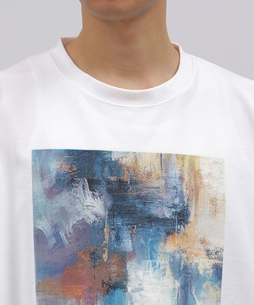 LAKOLE（ラコレ）の「ペイントグラフィック長袖T / 107479（Tシャツ/カットソー・メンズ・ホワイト/ブラック/サンドグレー/ピンク・MEDIUM/LARGE）」の13枚目の写真