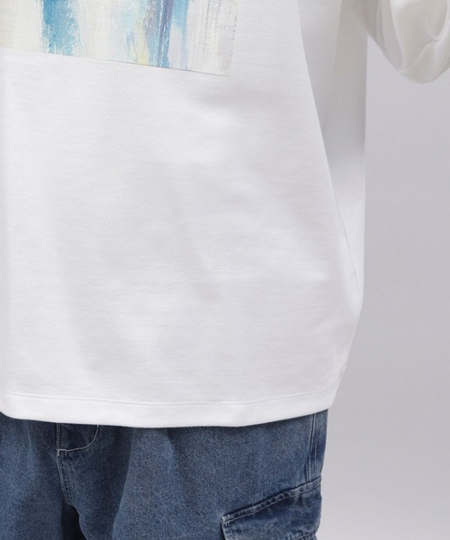 LAKOLE（ラコレ）の「ペイントグラフィック長袖T / 107479（Tシャツ/カットソー・メンズ・ホワイト/ブラック/サンドグレー/ピンク・MEDIUM/LARGE）」の15枚目の写真