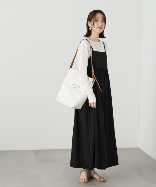 N.（N. Natural Beauty Basic）（エヌエヌナチュラルビューティーベーシック）の「◆スラブシアーロンＴ（Tシャツ/カットソー・レディース・ライトグリーン/チャコールグレー/オフホワイト・MEDIUM）」の12枚目の写真