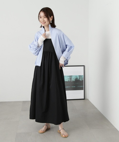 N.（N. Natural Beauty Basic）（エヌエヌナチュラルビューティーベーシック）の「◆スラブシアーロンＴ（Tシャツ/カットソー・レディース・ライトグリーン/チャコールグレー/オフホワイト・MEDIUM）」の17枚目の写真