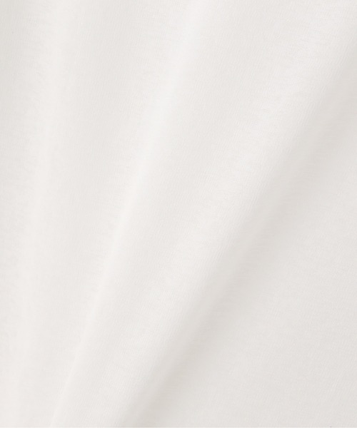 N.（N. Natural Beauty Basic）（エヌエヌナチュラルビューティーベーシック）の「◆スラブシアーロンＴ（Tシャツ/カットソー・レディース・ライトグリーン/チャコールグレー/オフホワイト・MEDIUM）」の5枚目の写真