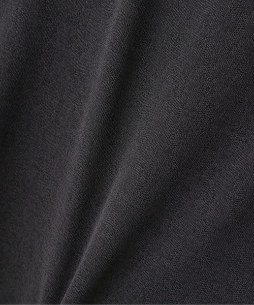 N.（N. Natural Beauty Basic）（エヌエヌナチュラルビューティーベーシック）の「◆スラブシアーロンＴ（Tシャツ/カットソー・レディース・ライトグリーン/チャコールグレー/オフホワイト・MEDIUM）」の7枚目の写真