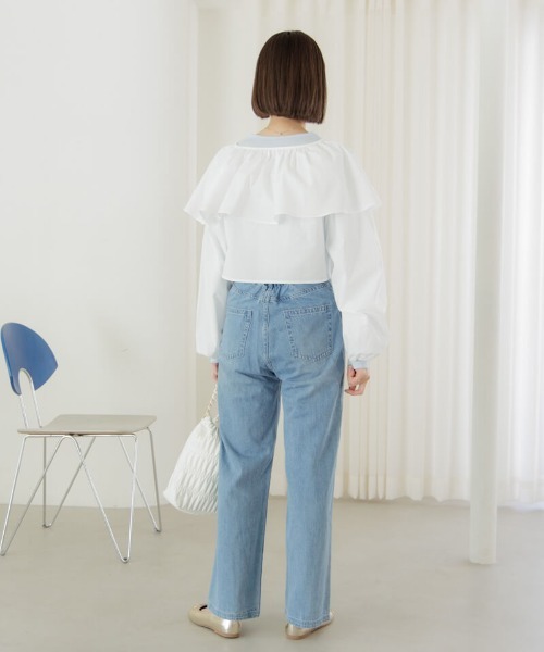 flower(フラワー)の「レイヤードカラーブラウス(シャツ/ブラウス・レディース・ホワイト・FREE)」の7枚目の写真