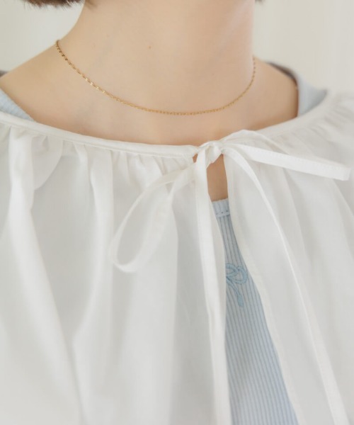 flower(フラワー)の「レイヤードカラーブラウス(シャツ/ブラウス・レディース・ホワイト・FREE)」の9枚目の写真