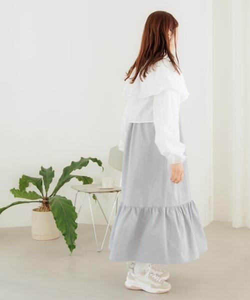 flower(フラワー)の「レイヤードカラーブラウス(シャツ/ブラウス・レディース・ホワイト・FREE)」の13枚目の写真