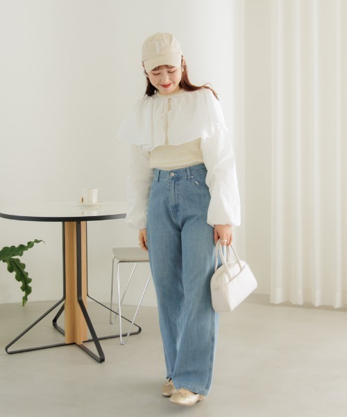 flower(フラワー)の「レイヤードカラーブラウス(シャツ/ブラウス・レディース・ホワイト・FREE)」の16枚目の写真