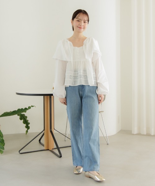 flower(フラワー)の「レイヤードカラーブラウス(シャツ/ブラウス・レディース・ホワイト・FREE)」の19枚目の写真