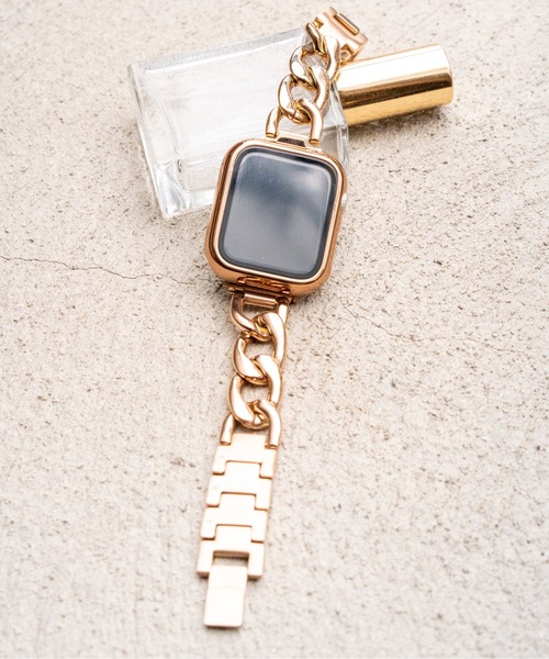 zandy（ズィーアンドワイ）の「zandy ズィーアンドワイ/ Apple Watch ケース＆ベルトセット マットタイプ【メッキハードフルケース】アップルウォッチカバー& チェーンバンド /// set5（デジタル腕時計・メンズ・シルバー×ゴールド/ピンクゴールド/ブラック×シルバー/ブラック×ゴールド/ブラック×ブラック/シルバー/ピンク系その他/ブラック×ピンク/ゴールド系その他/ゴールド系その他2・S/M）」の9枚目の写真