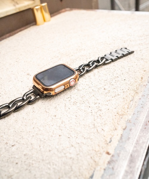 zandy（ズィーアンドワイ）の「zandy ズィーアンドワイ/ Apple Watch ケース＆ベルトセット マットタイプ【メッキハードフルケース】アップルウォッチカバー& チェーンバンド /// set5（デジタル腕時計・メンズ・シルバー×ゴールド/ピンクゴールド/ブラック×シルバー/ブラック×ゴールド/ブラック×ブラック/シルバー/ピンク系その他/ブラック×ピンク/ゴールド系その他/ゴールド系その他2・S/M）」の21枚目の写真