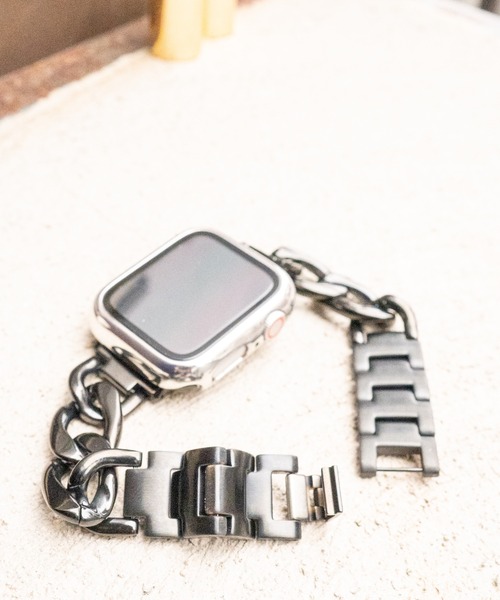 zandy（ズィーアンドワイ）の「zandy ズィーアンドワイ/ Apple Watch ケース＆ベルトセット マットタイプ【メッキハードフルケース】アップルウォッチカバー& チェーンバンド /// set5（デジタル腕時計・メンズ・シルバー×ゴールド/ピンクゴールド/ブラック×シルバー/ブラック×ゴールド/ブラック×ブラック/シルバー/ピンク系その他/ブラック×ピンク/ゴールド系その他/ゴールド系その他2・S/M）」の22枚目の写真