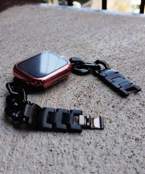 zandy（ズィーアンドワイ）の「zandy ズィーアンドワイ/ Apple Watch ケース＆ベルトセット マットタイプ【メッキハードフルケース】アップルウォッチカバー& チェーンバンド /// set5（デジタル腕時計・メンズ・シルバー×ゴールド/ピンクゴールド/ブラック×シルバー/ブラック×ゴールド/ブラック×ブラック/シルバー/ピンク系その他/ブラック×ピンク/ゴールド系その他/ゴールド系その他2・S/M）」の13枚目の写真
