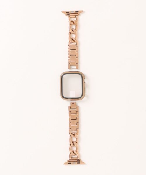 zandy（ズィーアンドワイ）の「zandy ズィーアンドワイ/ Apple Watch ケース＆ベルトセット マットタイプ【メッキハードフルケース】アップルウォッチカバー& チェーンバンド /// set5（デジタル腕時計・メンズ・シルバー×ゴールド/ピンクゴールド/ブラック×シルバー/ブラック×ゴールド/ブラック×ブラック/シルバー/ピンク系その他/ブラック×ピンク/ゴールド系その他/ゴールド系その他2・S/M）」の16枚目の写真